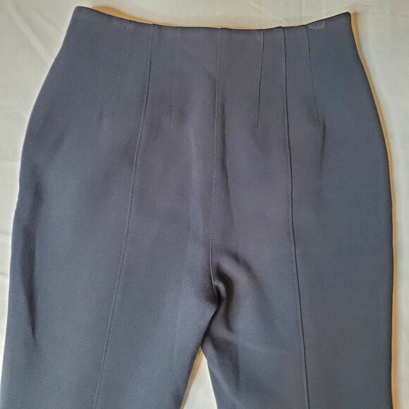 Anthropologie Women's Size 6 Pintuck Front Flare Leg Trouser Blue - Picture 6 of 10